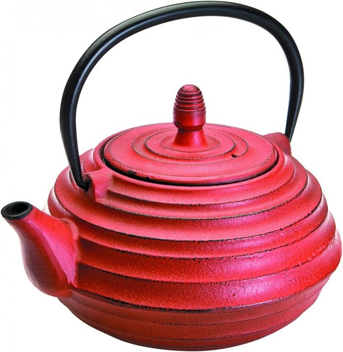 Théière en Fonte Ceylan, 0,7 Litre, Intérieur Émaillé, Compatible avec les Plaques à Induction
