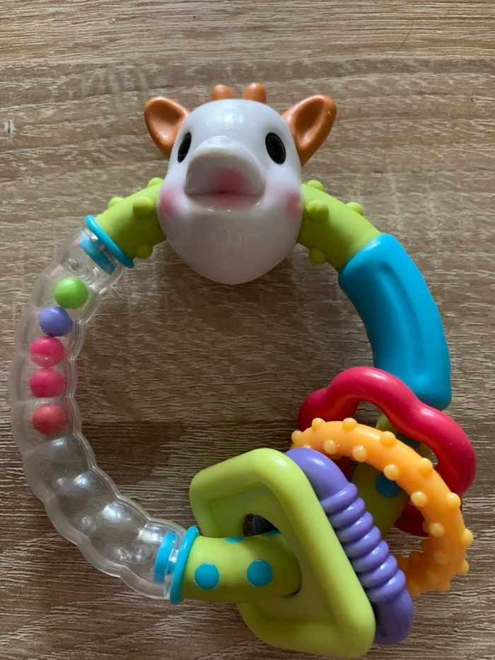 2 hochets et 1 anneau de dentition Sophie la girafe - photo numéro 5