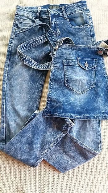 Salopette jeans fille 12 ans