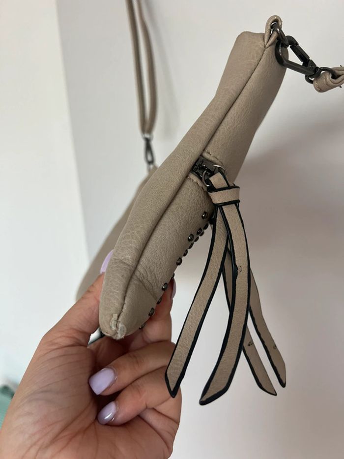 Sac bandoulière beige clair - photo numéro 9