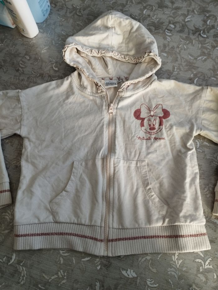 Gilet à capuche Minnie 8 ans
