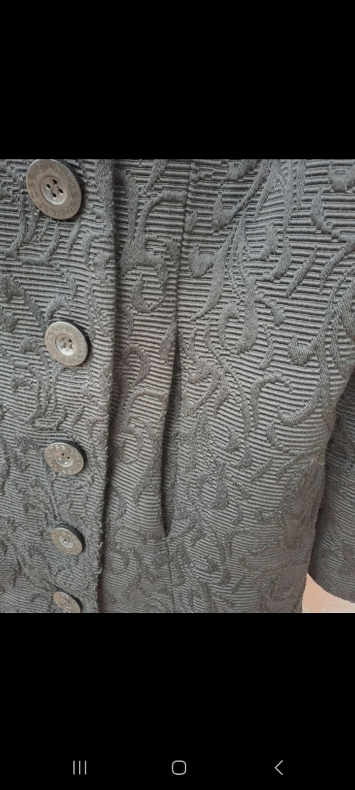 Manteau long femme brodé desigual - photo numéro 8