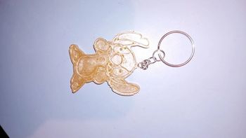 Porte clé stitch résine epoxy