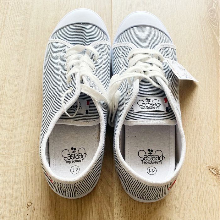 Le Temps des Cerises LTC Nesti Strip Shiny Sneakers Chaussures en toile Femme Exclusive (Taille 41) - photo numéro 8