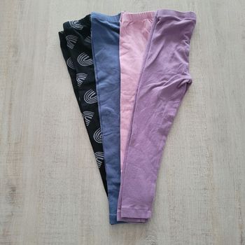 Lot 4 leggings 3/4ans
