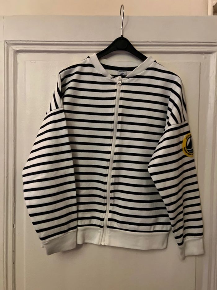 Gilet zippé marin 10 ans - Petit Bateau