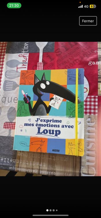 Cahier d’activités j’exprime mes émotions avec loup