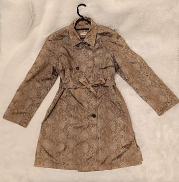 Trench / Caban imprimé python Y2K T. 1 Julie Guerlande