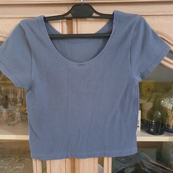 Tee-shirt Femme Couleur pétrole taille L Cache-cache