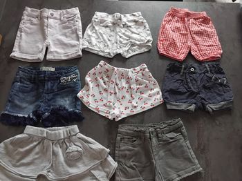 Lot shorts fille 2 ans