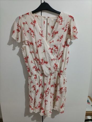 Combinaison short fleuri