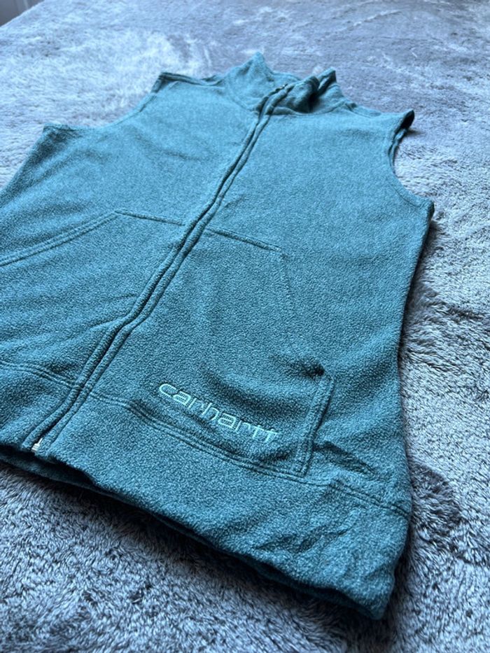 Gilet veste Polaire Sans Manches Carhartt Gris – Taille S - photo numéro 6