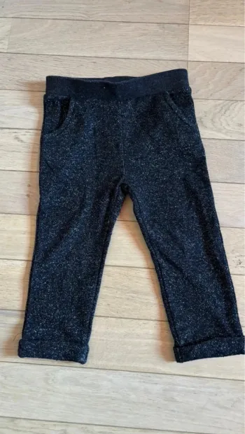 Pantalon noir à paillettes 18 mois gemo baby