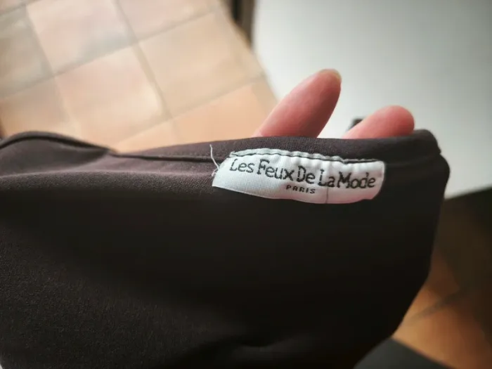Robe longue marron moulante pour femme - photo numéro 5