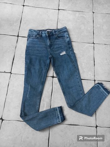 Jeans slim usé bas effilé 🩷