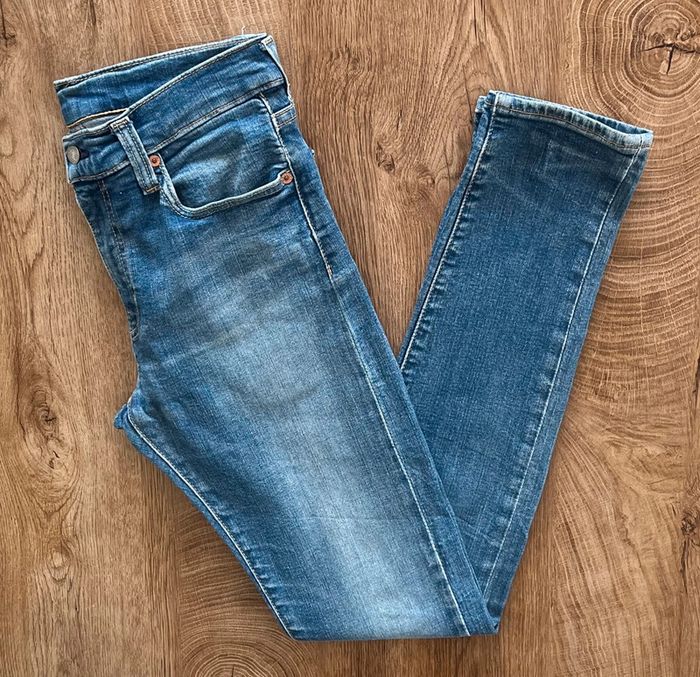 Jean/pantalon bleu délavé 519 Slim pour homme, taille : W 30 L 34 (40 taille française) - photo numéro 5