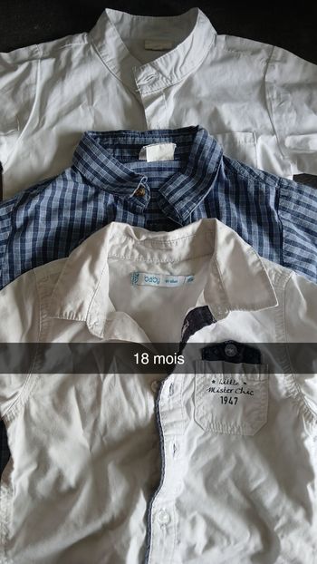 Lot chemises
