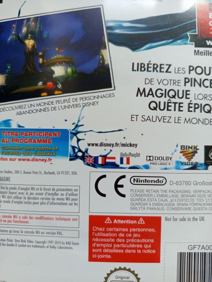 Nintendo - Wii - Disney - Epic Mickey - photo numéro 4