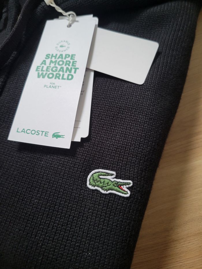 Gilet Lacoste Noir - photo numéro 3