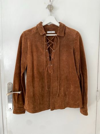 Chemise en daim style western