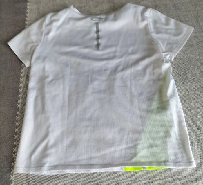t.shirt sport manches courtes blanc 10 ans - photo numéro 2