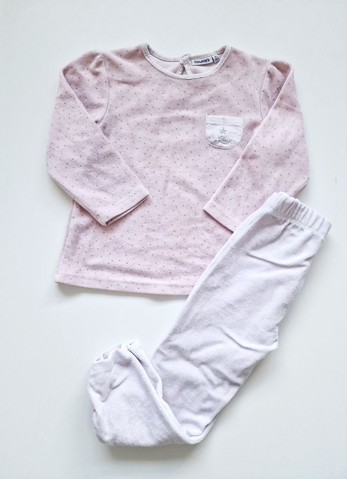 Noukie's - Pyjama deux pièces, velours, manches longues + pantalon (3 ans)