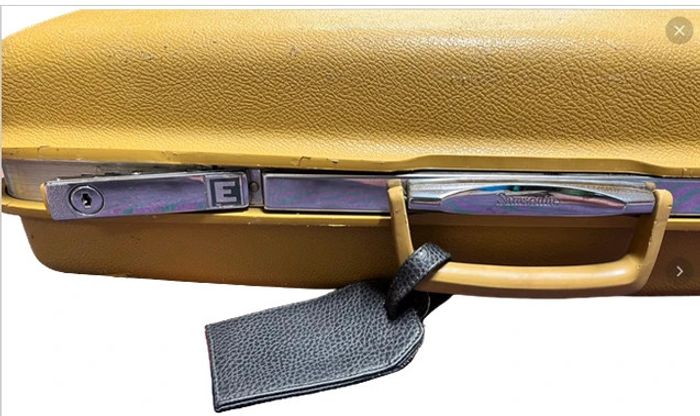 🌟 Magnifique valise samsonite saturne années 70/80 jaune moutarde - photo numéro 8