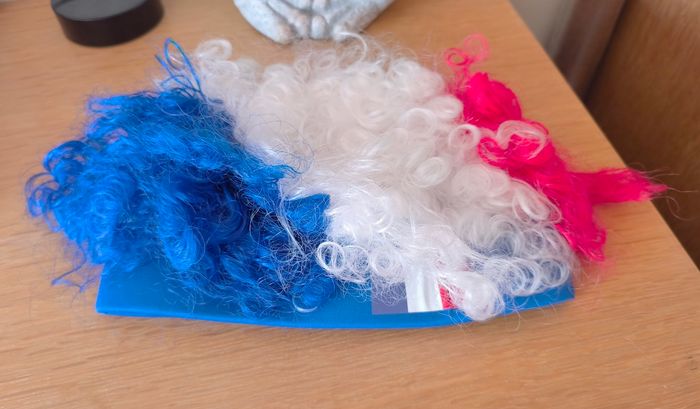 🌿 Perruque mixte tricolore - France - Taille Unique 🌿 - photo numéro 2