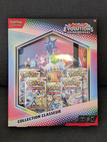 Coffret Pokémon Collection Classeur Évolutions Prismatiques EV8.5 Fr