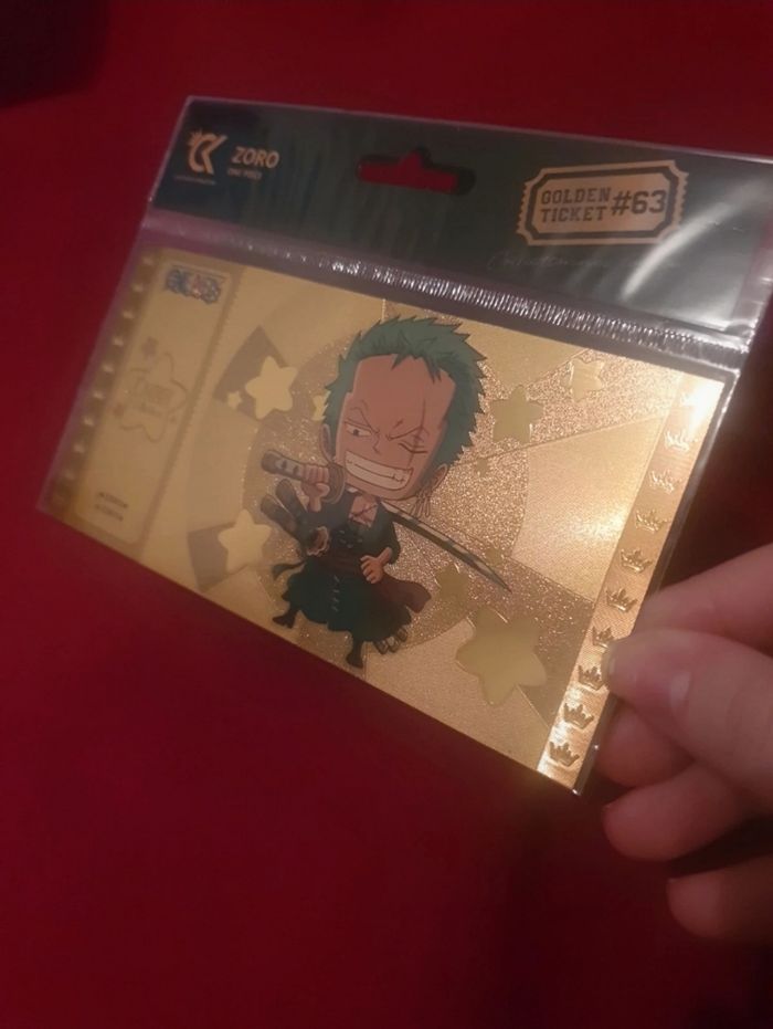Ticket d'or zorro one piece - photo numéro 2