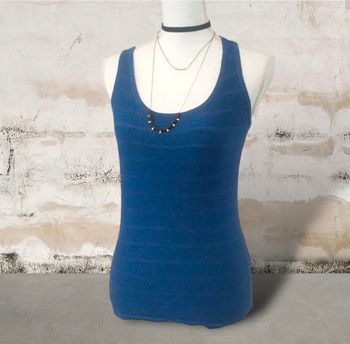 Top sans manches bleu lumineux Pimkie