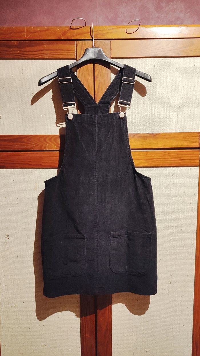 Robe chasuble noire velours taille 34