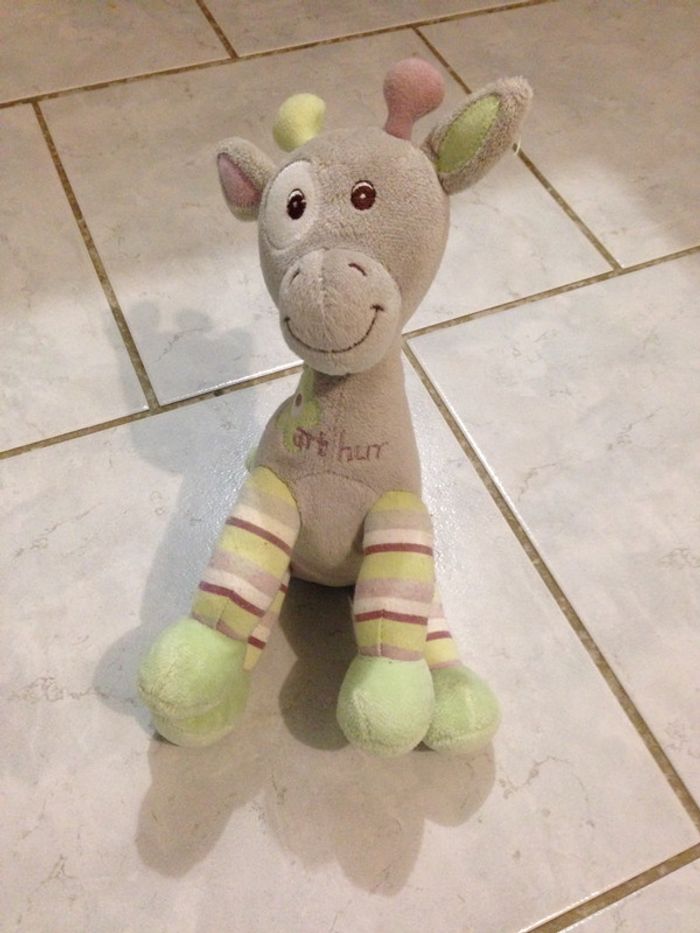 Peluche Girafe Lola et Arthur