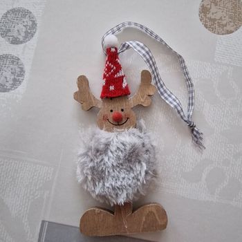 petite renne en bois pour Noël