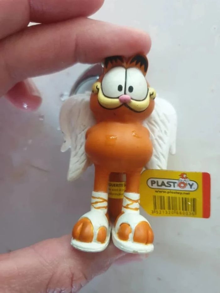 Figurine vintage garfield porte cle