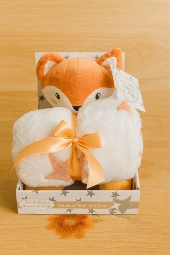Coffret “Peluche & Plaid” pour bébé