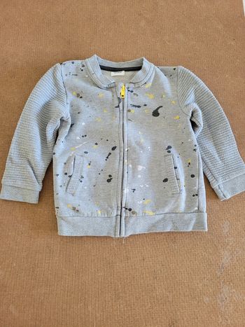 Gilet gris garçon tape à l'œil 36 mois