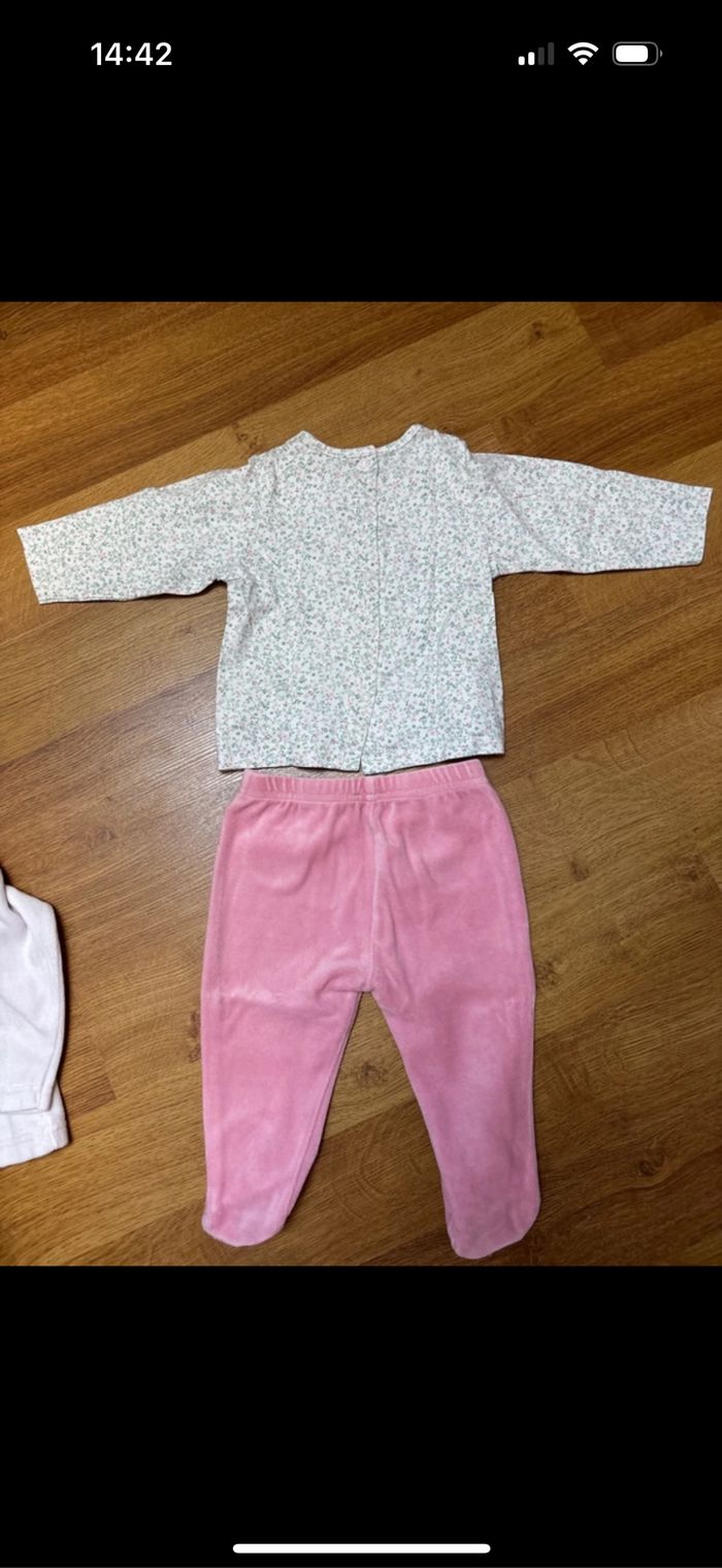 Ensemble pyjama 2 pièces avec veste bébé fille grain de blé 9 mois - photo numéro 4