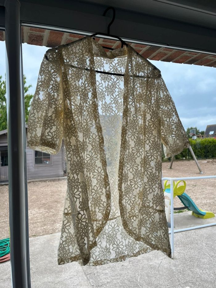Gilet en dentelle femme