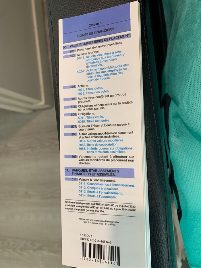 Plan comptable neuf 2023/2024 liste des comptes autorisés pour les examens Neuf