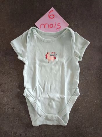 Body licorne 3-6 mois