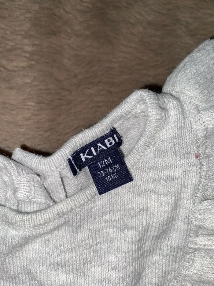 🌸lot 3 articles robes + gilet sans manche 12 mois - photo numéro 3