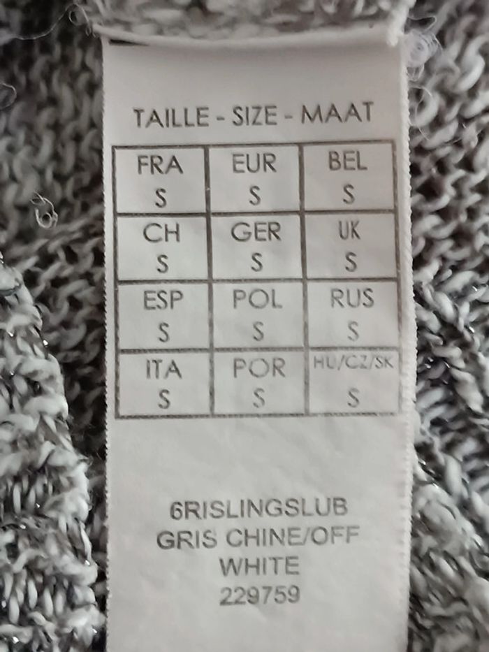 Pull léger gris chiné - photo numéro 6