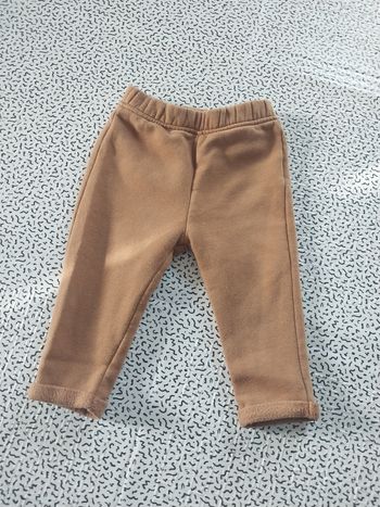 Pantalon bébé KIABI 12 mois camel chaud doublé polaire mixte hiver