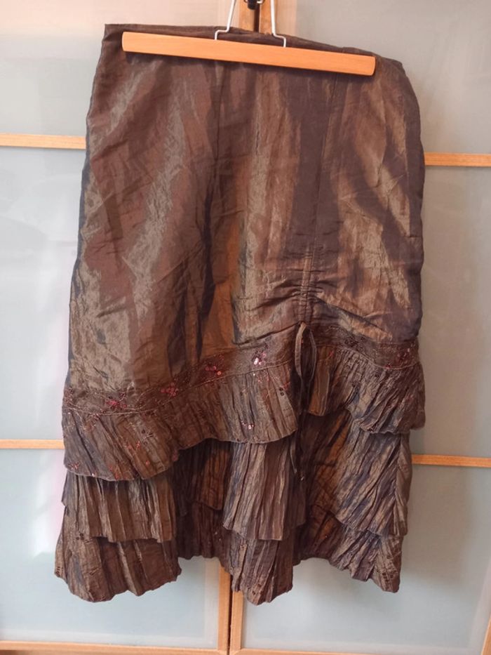 Jupe Marron Glacé Taille 40