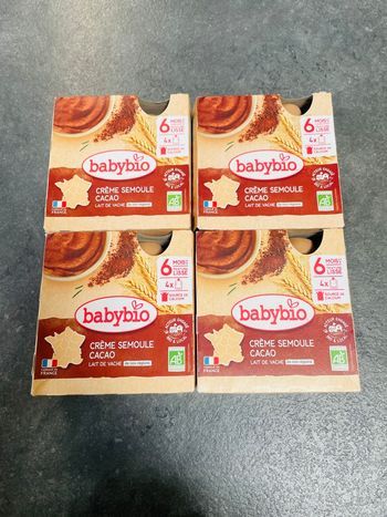 Babybio creme semoule cacao