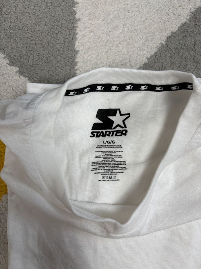 Tee-shirt Starter | Blanc | Taille L - photo numéro 4