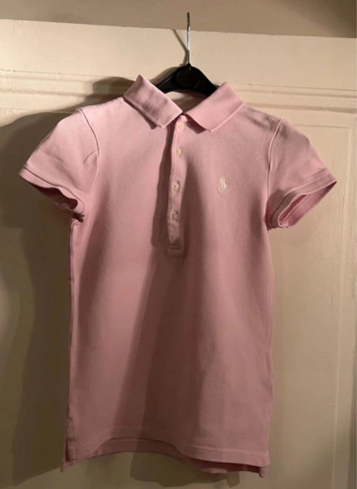 Polo piqué de coton rose 7 ans - Ralph Lauren - photo numéro 9