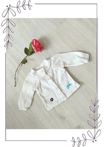 Gilet en coton manches longues 9 mois bébé fille