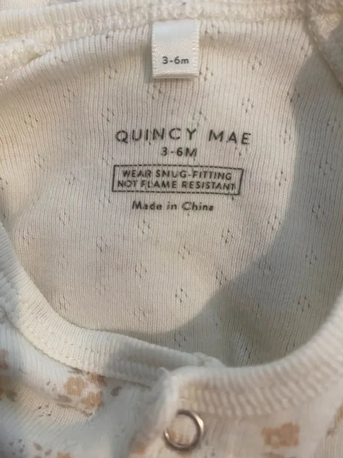 Combinaison pyjama sans pieds Quincy Mae 6 mois - photo numéro 5